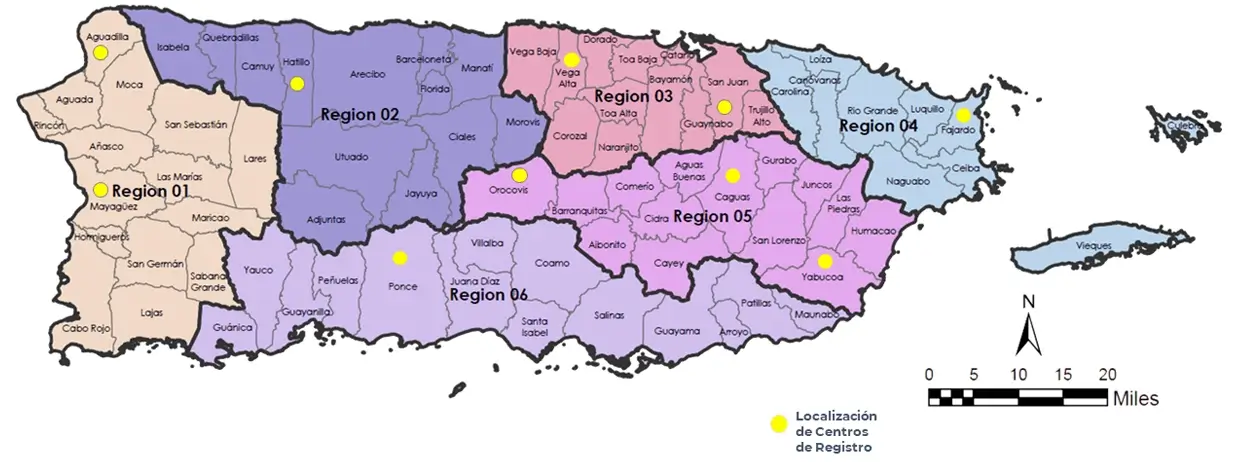 mapa-cewri-newer-es(1) Mapa mostrando localizaci'ón de centros para programa nueva energía.